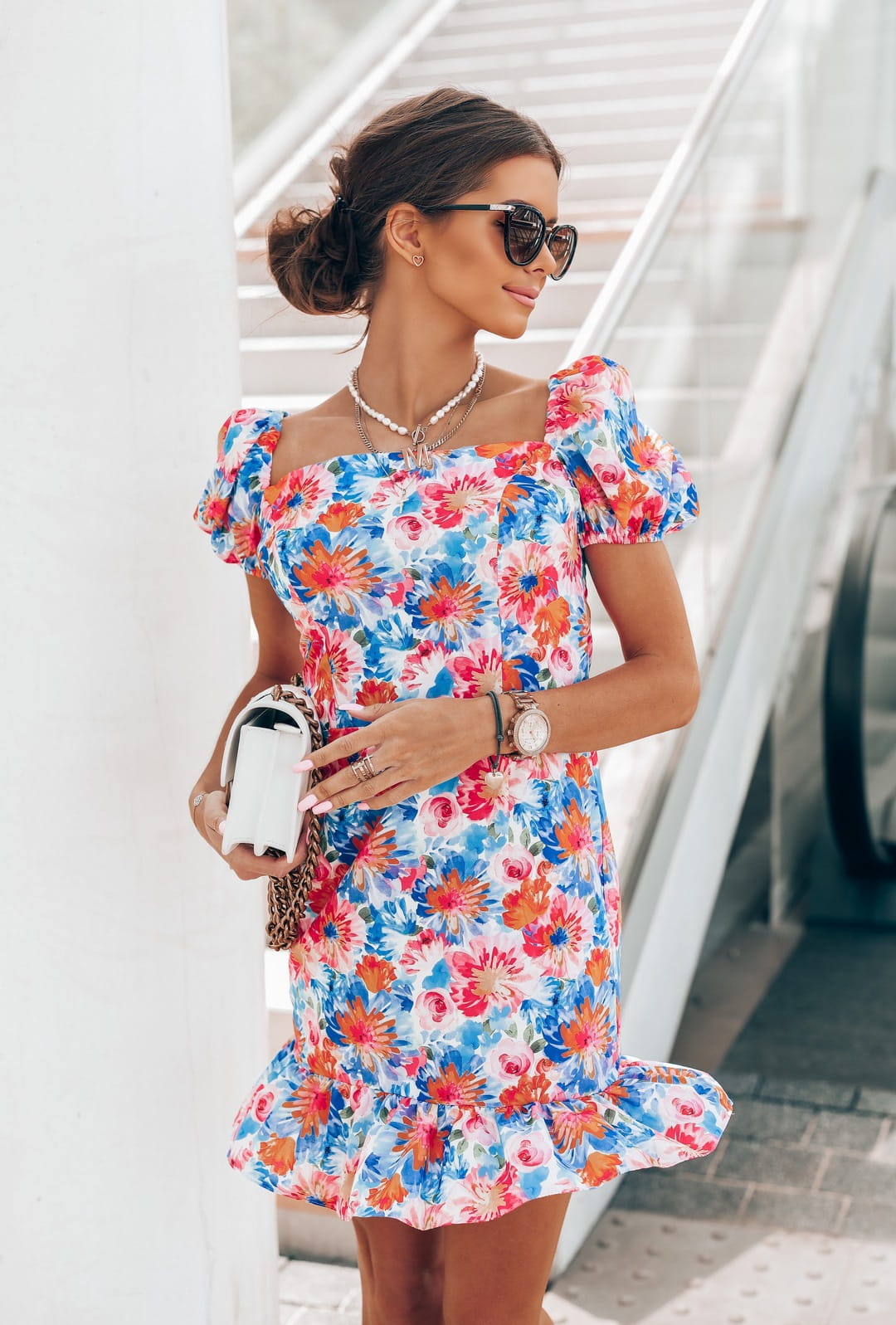 Sukienka Lizzie flower power - Rozmiar: XS