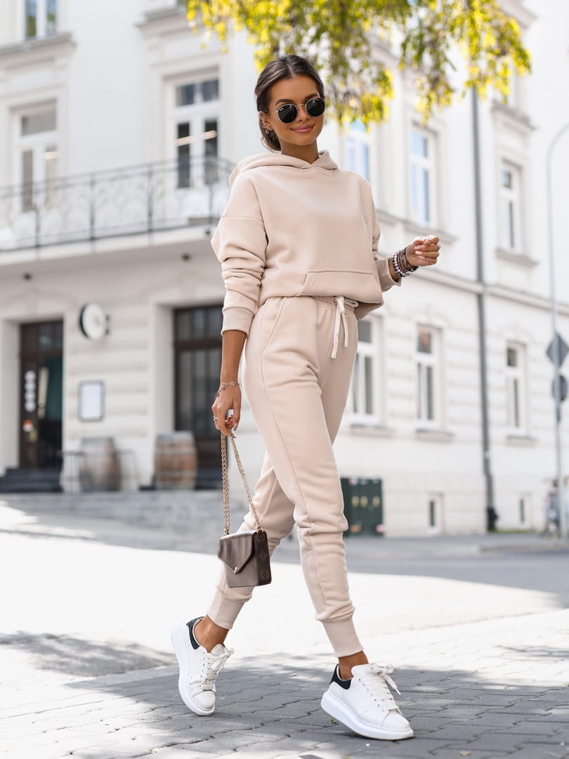 Komplet dresowy All season beżowy - Rozmiar: XS