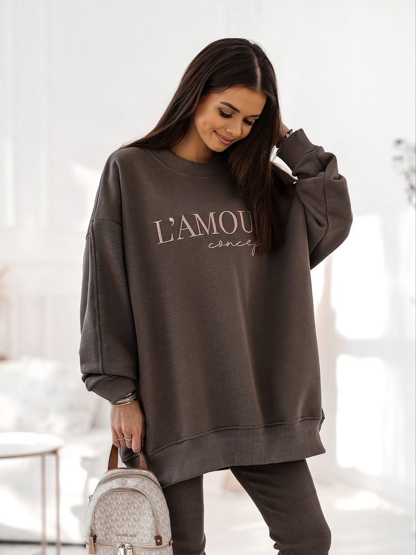Bluza dresowa Moon chocolate - Rozmiar: UNI