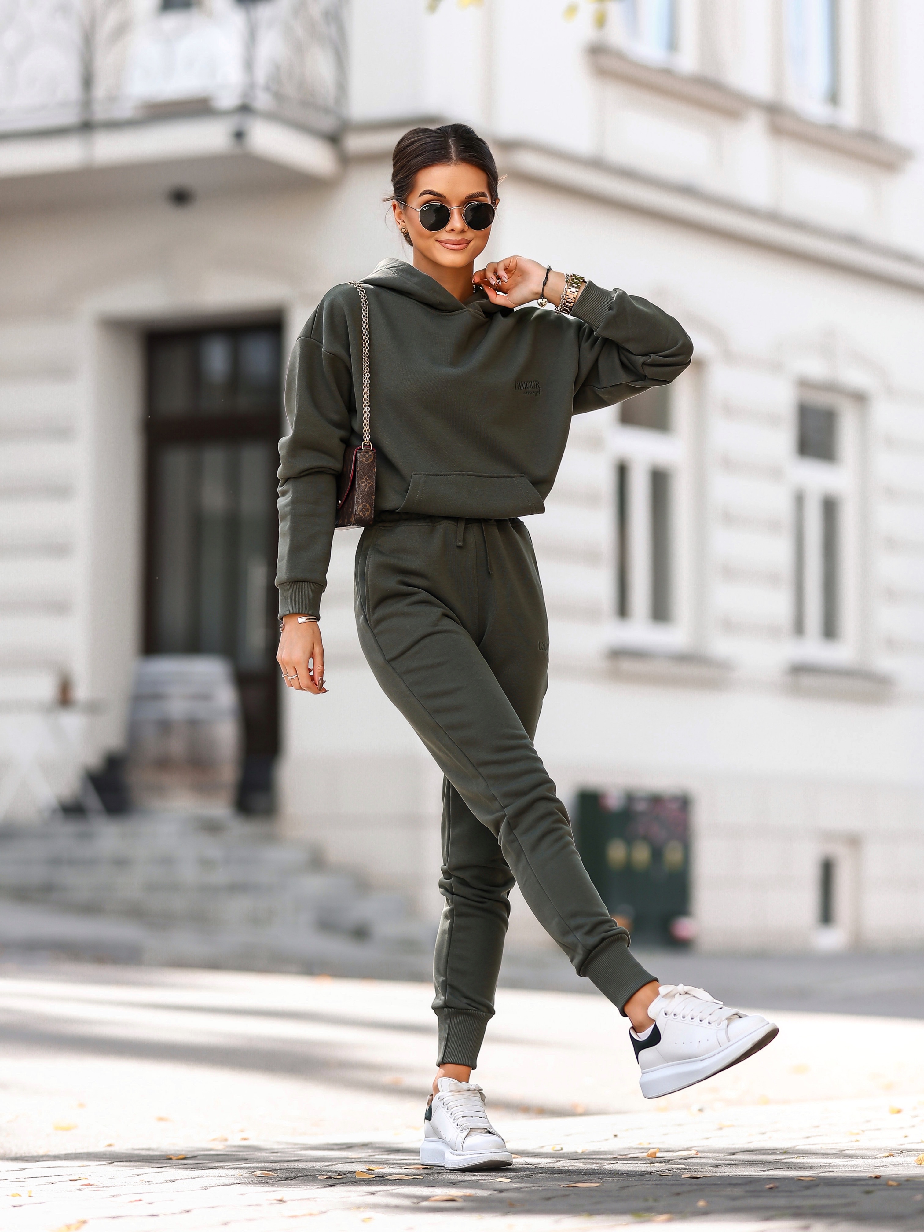 Komplet dresowy All season khaki - Rozmiar: XS
