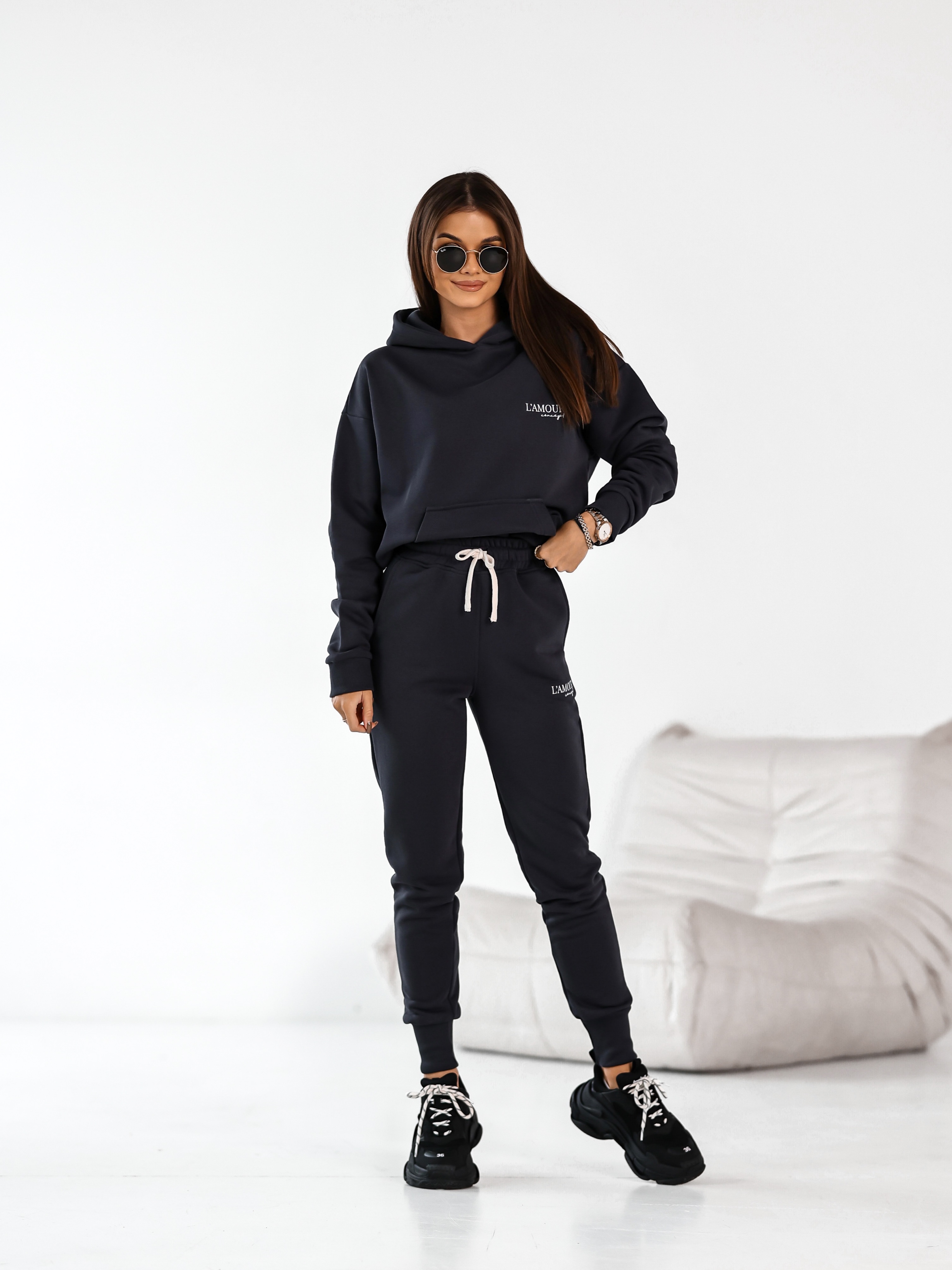 Komplet dresowy All season grafit - Rozmiar: XS