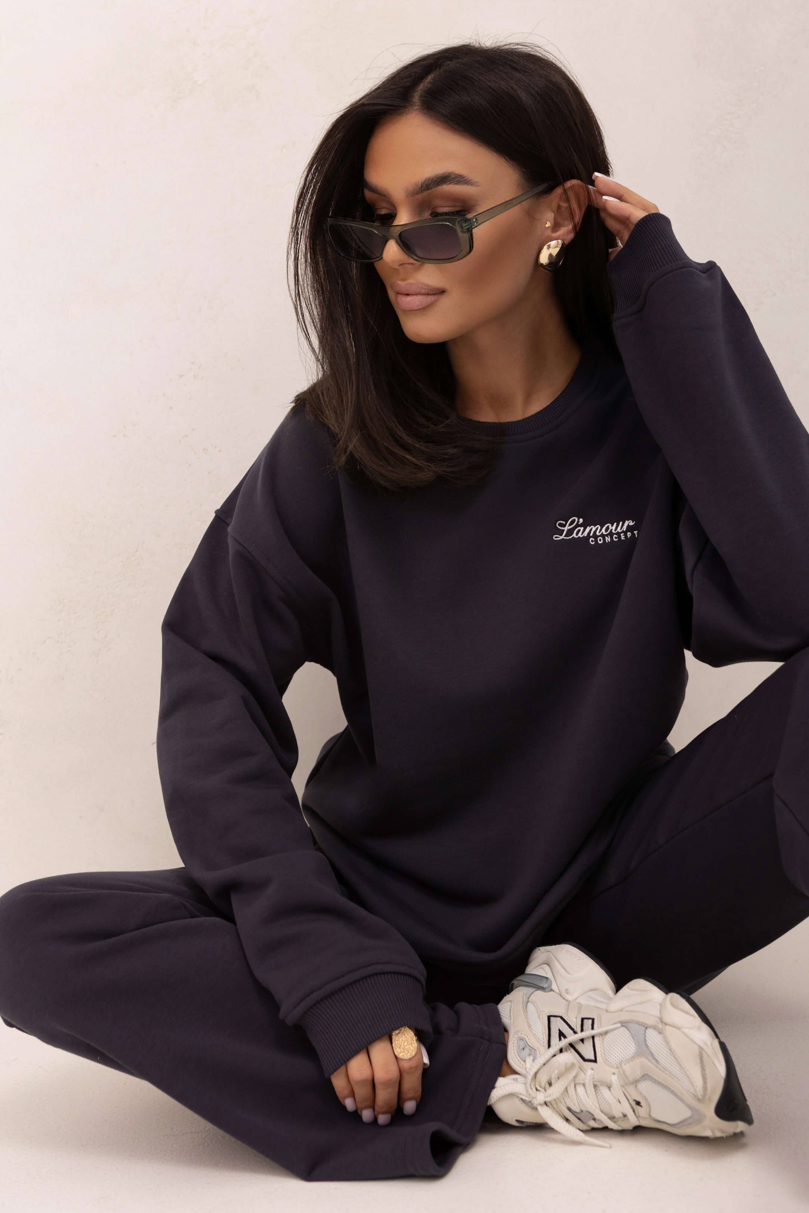 Komplet dresowy Pure Comfort grafit - Rozmiar: XS