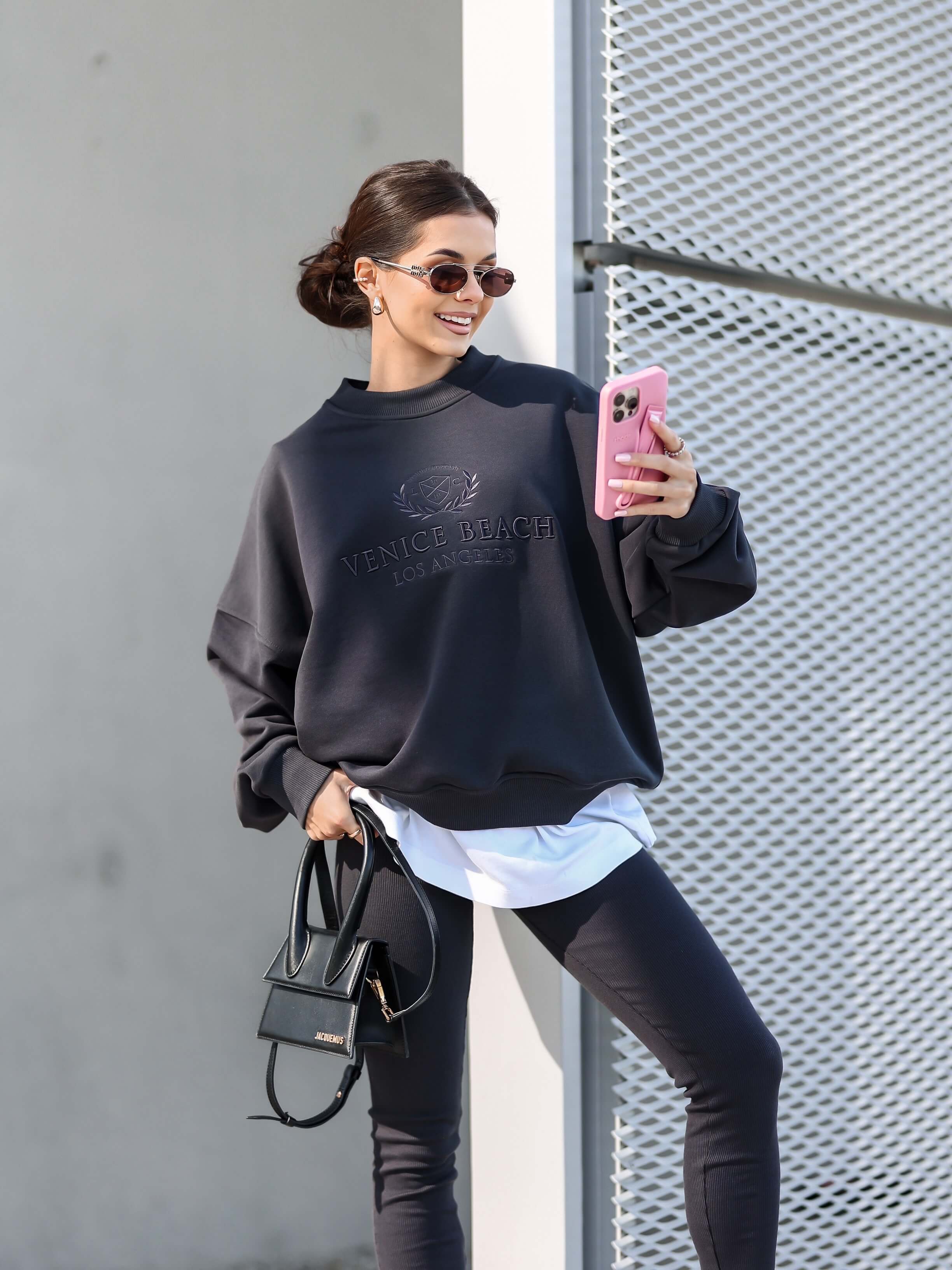 Bluza dresowa All day grafit - Rozmiar: S