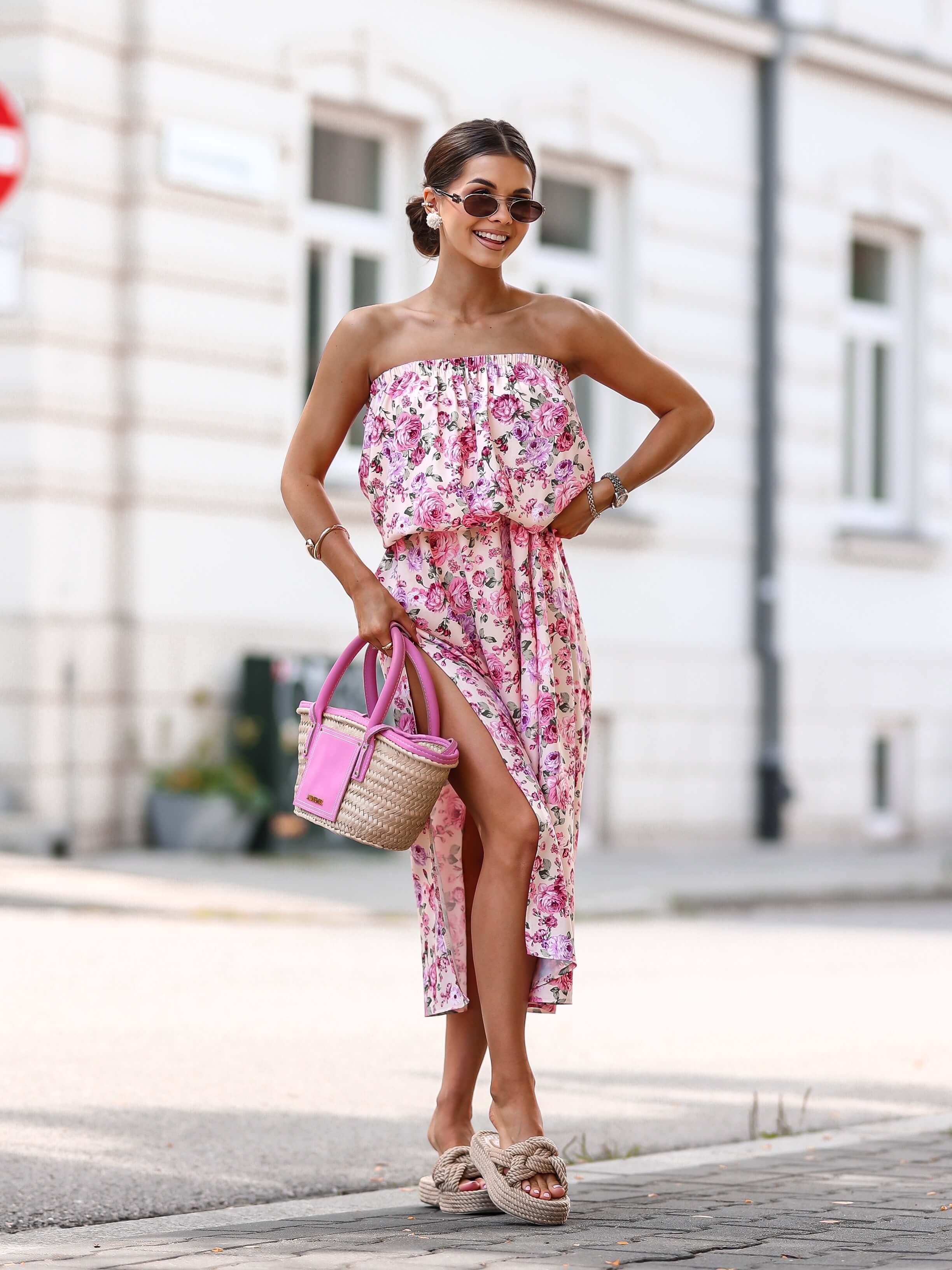 Sukienka Lori maxi rose - Rozmiar: UNI